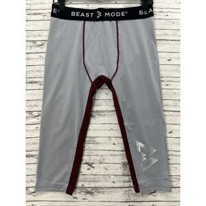 Beast Mode Compression Shorts Athletic Baselayer Workout Mens L Marshawn Lynch